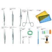Vascular catheterization surgical kit for animal models below 100 g