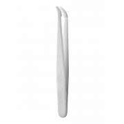 Plastic forceps - smooth, blunt curved, 11.5 cm