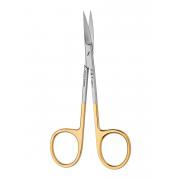 Fine scissors - Tungsten Carbide, curved, sharp-sharp